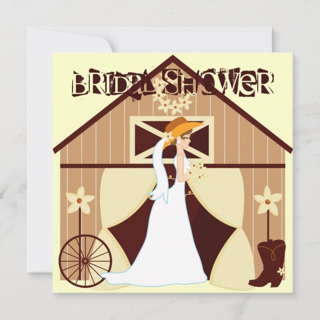 Invitations occidentales de Fête de la mariée de (Devant)