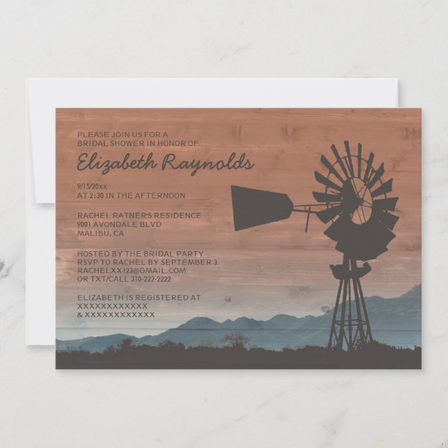 Invitations occidentales de Fête de la mariée de (Devant)
