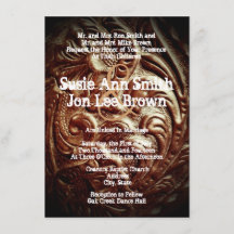 Invitations occidentales de mariage de cowboy de