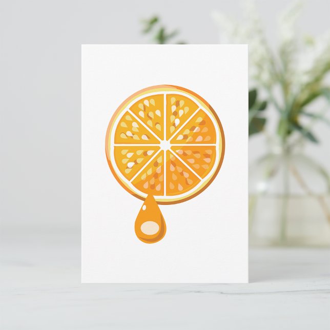 Invitations Orange fraîches (Créateur téléchargé)