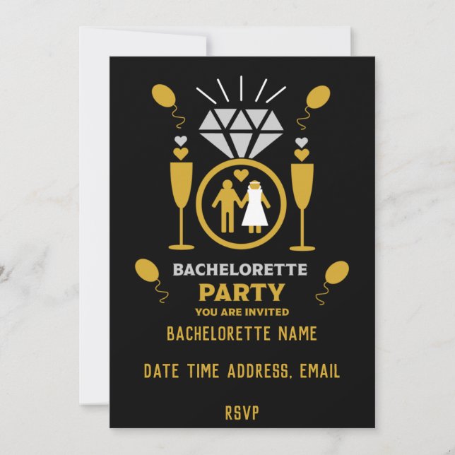 Invitations originaux Funny Bachelorette Party (Devant)