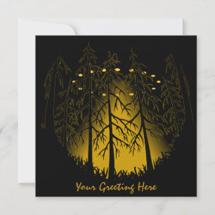 Invitations OVNI SPACESHIP personnalisé Art RSVP
