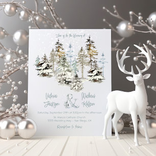 Invitations parfaites à mariage dans la forêt de n