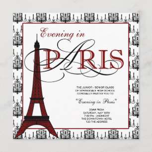 Invitations Paris Prom