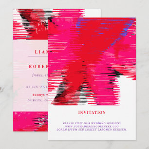 Invitations Passion Rouge Linéaire
