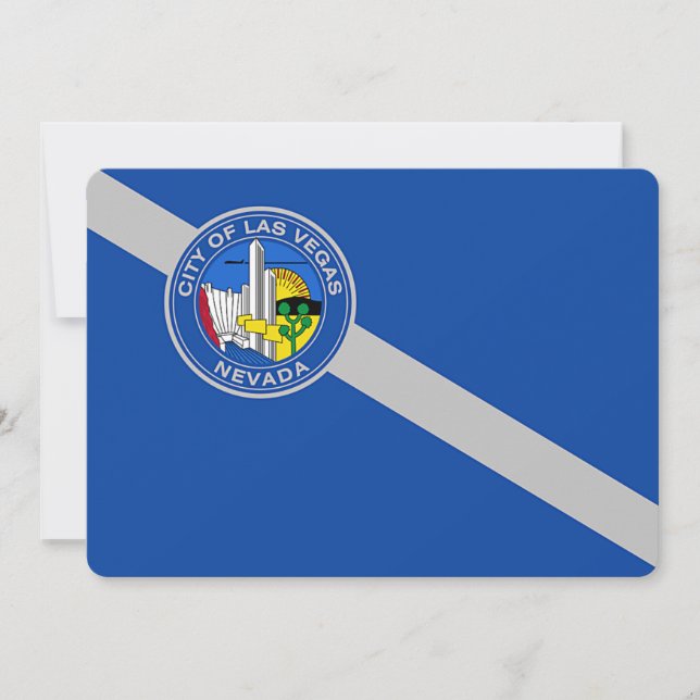 Invitations patriotiques avec Drapeau de Las Vegas (Devant)