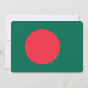 Invitations patriotiques avec Drapeau du Banglades