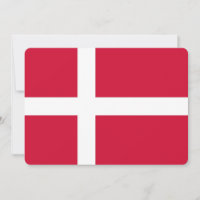 Invitations patriotiques avec Drapeau du Danemark