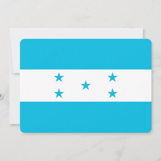 Invitations patriotiques avec Drapeau du Honduras (Devant)