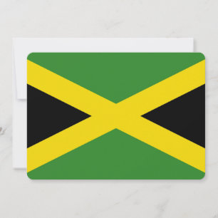 Invitations patriotiques avec le drapeau jamaïcain