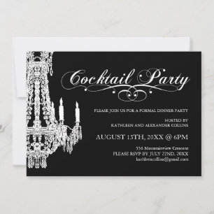 Invitations personnalisables en noir et blanc