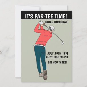 INVITATIONS PERSONNALISÉES AU GOLF PARTY