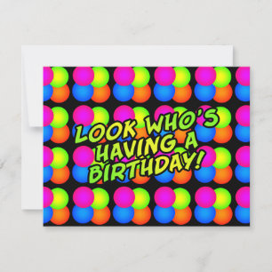 Invitations personnalisées de fête d'anniversaire