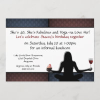 Invitations Personnalisées Du Yoga Party