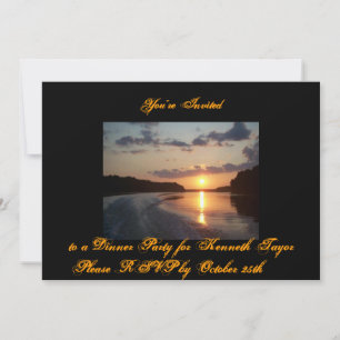Invitations personnalisées pour le dîner 5x7