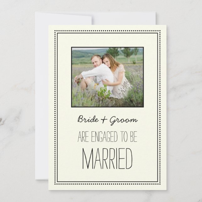 Invitations photo de la partie de l'engagement vin (Dos)