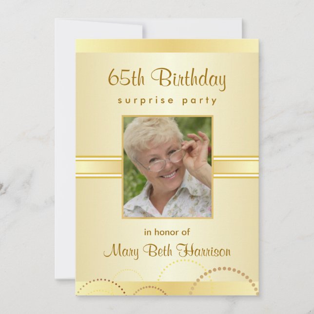 Invitations photo du 65e anniversaire du Parti sur (Devant)