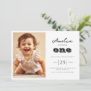 Invitations photo du parti Anniversaire de enfant 