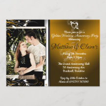 Invitations photos du cinquantième anniversaire de