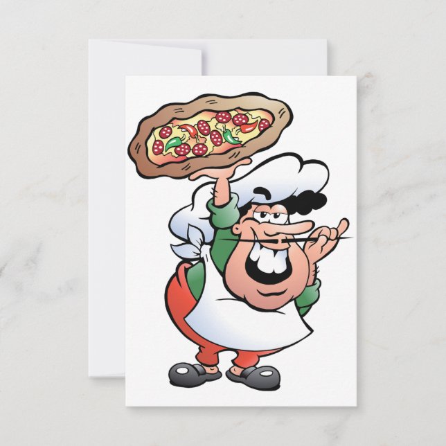 Invitations Pizza Baker (Devant)