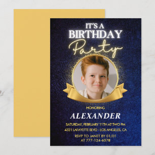 Invitations pour 9 ans Elegant Chic Photo
