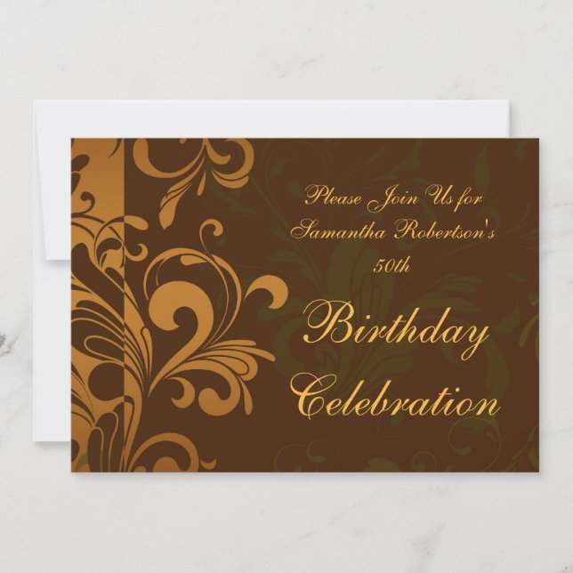 Invitations pour la fête d'anniversaire de la chât (Devant)