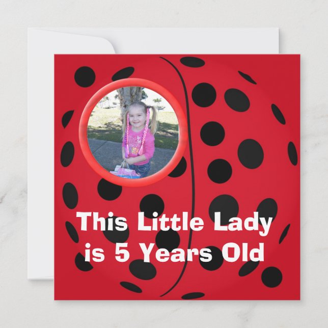Invitations pour la fête d'anniversaire de la peti (Devant)