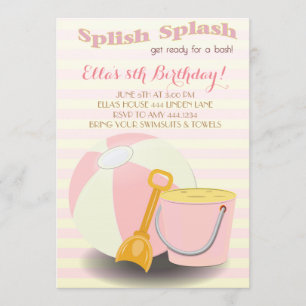 Invitations pour la fête d'anniversaire de la pisc