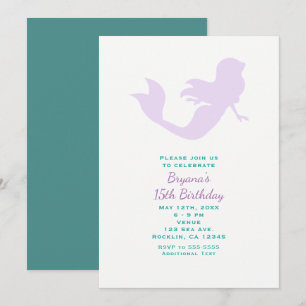 Invitations pour la fête d'anniversaire de la plag