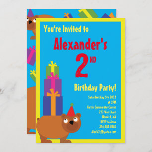 Invitations pour la fête d'anniversaire de l'anima