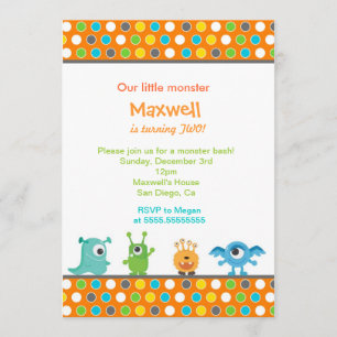 Invitations pour la fête d'anniversaire de Little 
