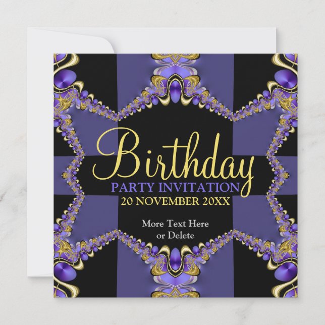 Invitations pour la fête d'anniversaire des filles (Devant)