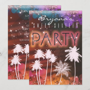 Invitations pour la fête des aurores et palmiers b
