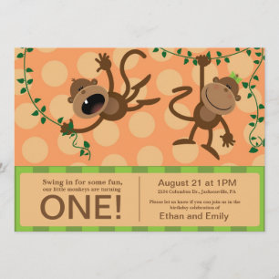 Invitations pour la première fête d'anniversaire d