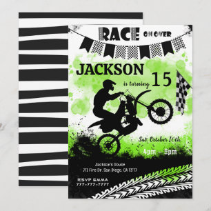 Invitations pour l'anniversaire de vélo, Invitatio