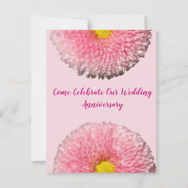 Invitations pour l'anniversaire du mariage (Devant)