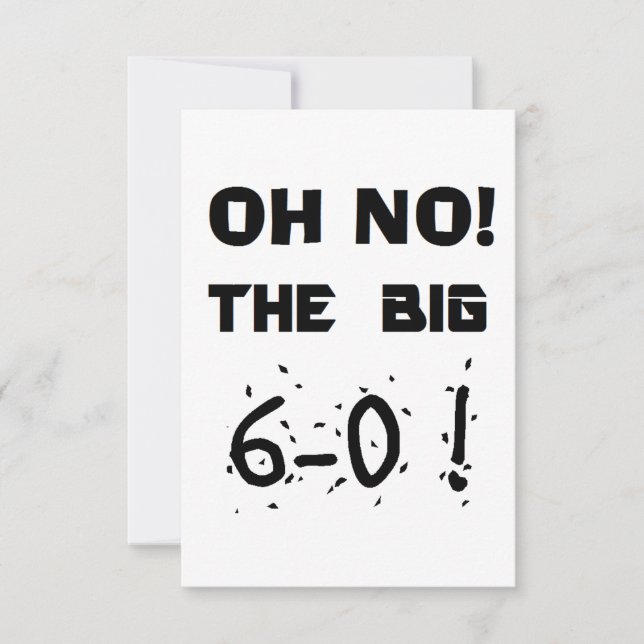 Invitations pour le 60e anniversaire (Devant)