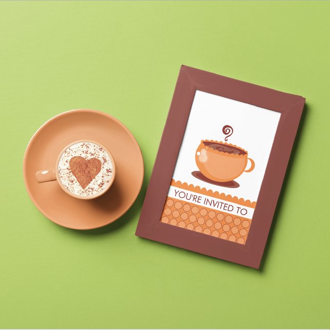 Invitations pour le déjeuner café (Créateur téléchargé)