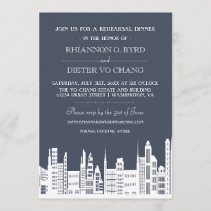 Invitations pour le dîner de la répétition urbaine