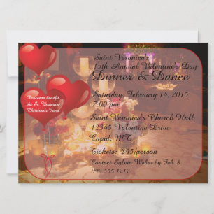 Invitations pour le dîner de la Saint-Valentin
