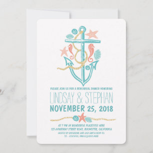 Invitations pour le dîner de répétition nautique s