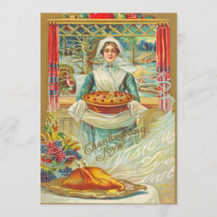 Invitations pour le dîner de Thanksgiving