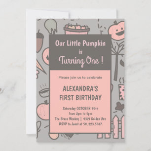 Invitations pour le premier anniversaire de notre