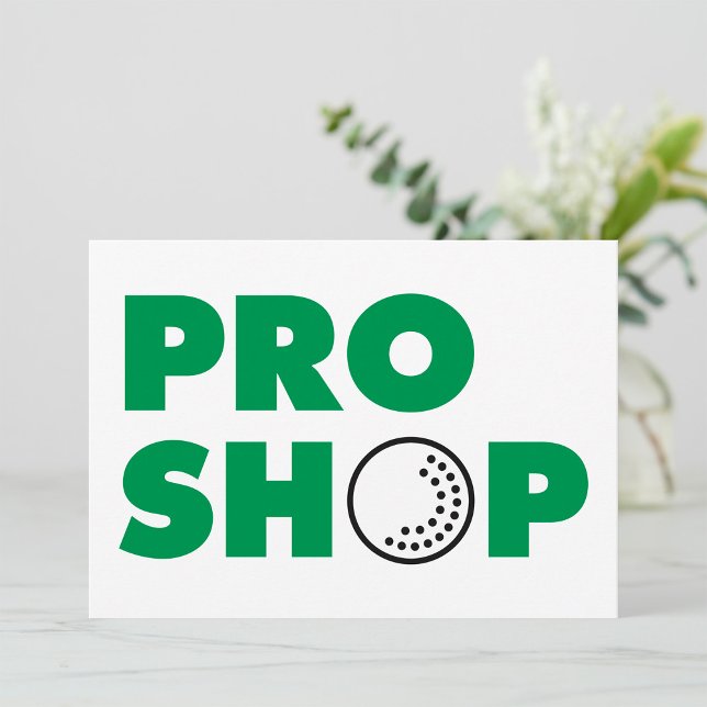 Invitations pour l'enseigne du Pro Shop (Créateur téléchargé)