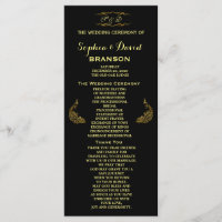 Invitations pour mariages | Programme Peacock Or P