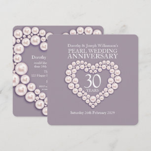Invitations pour une fête d'anniversaire de mariag