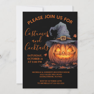 Invitations pour une soirée Halloween Costumes Eff