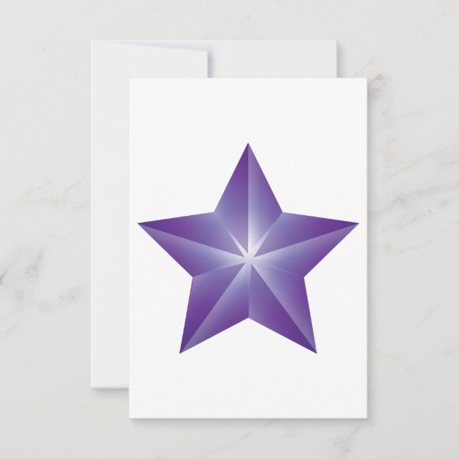 Invitations Purple Star (Devant)