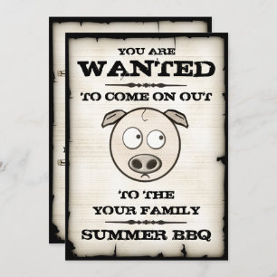 Invitations Recherchées de BBQ d'été