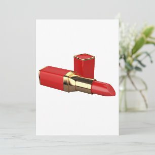 Invitations Red Lipstick